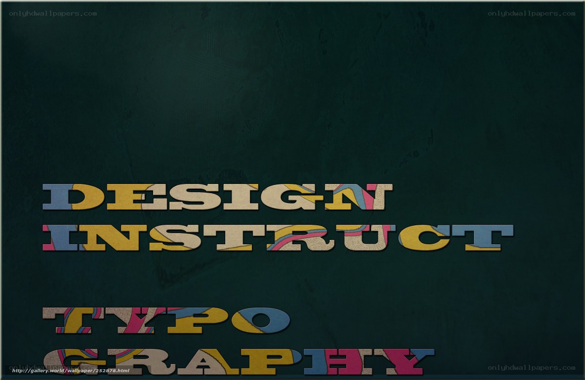 Typography design text