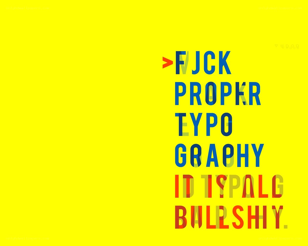 typography design with bold text