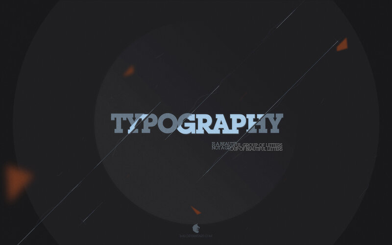 Typography design with quote