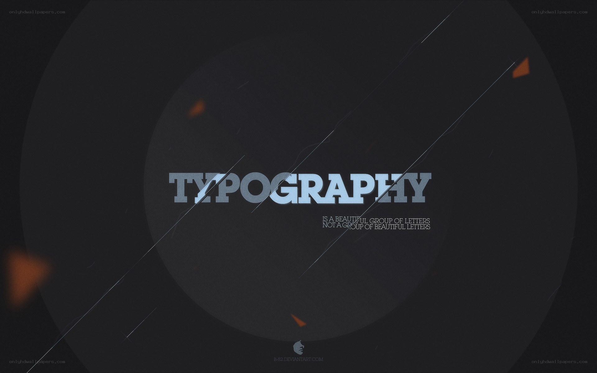 Typography design with quote