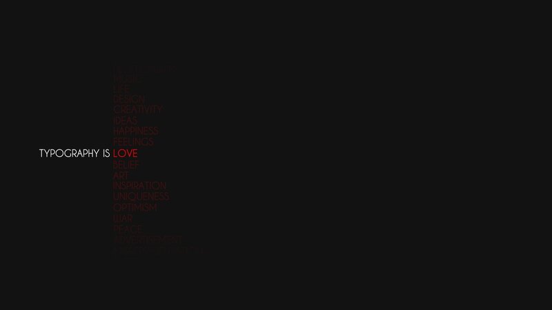 Typography is Love