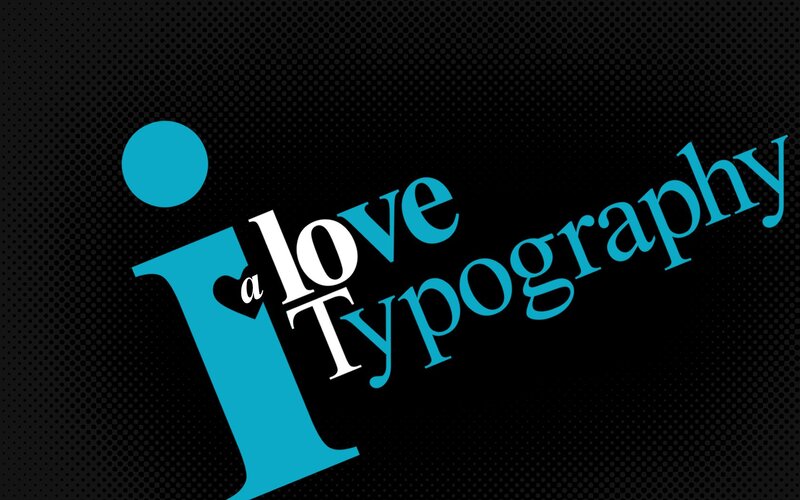 Typography Logo — Black