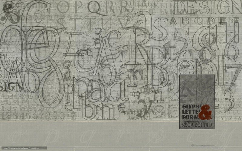 Typography sketch background