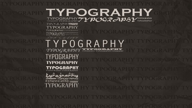 Typography Text Collage