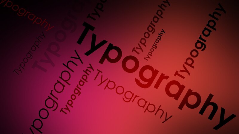 Typography text design