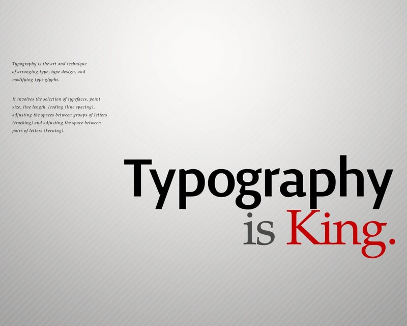 Typography Text — Gray