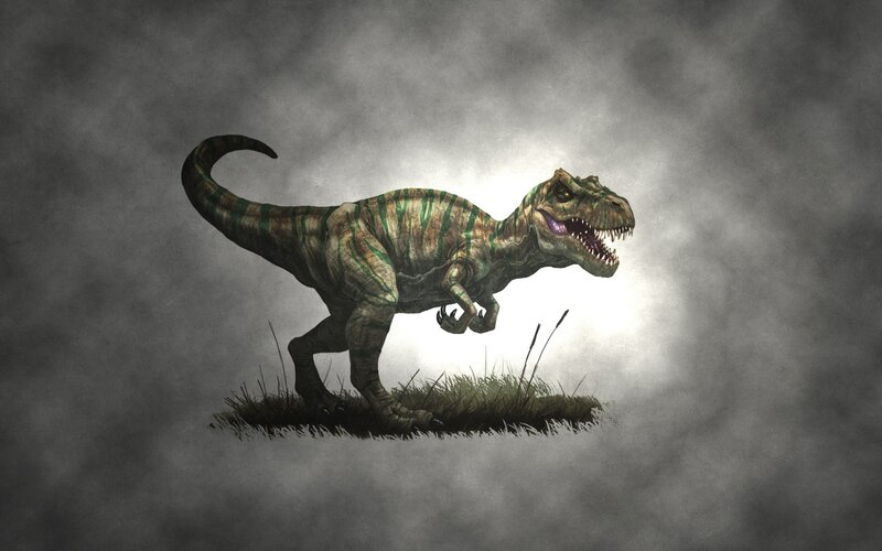 Tyrannosaurus Rex Dinosaur — Gray