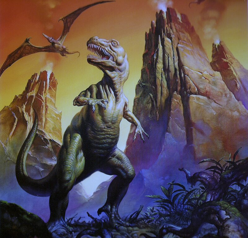 Tyrannosaurus Rex Dinosaur — Orange
