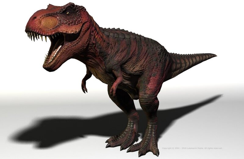 Tyrannosaurus Rex Dinosaur — Red