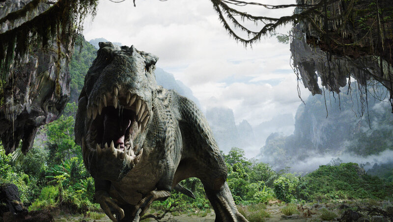 Tyrannosaurus Rex — Green, Dramatic, 3d Render, Dinosaur