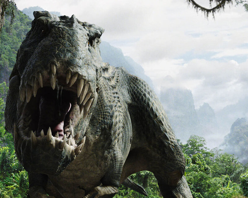 Tyrannosaurus Rex — Green, Dramatic, 3d Render, Jungle