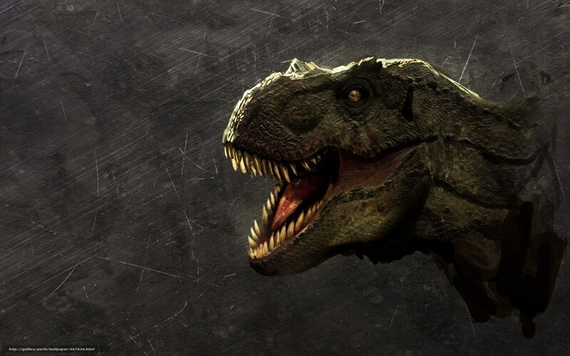Tyrannosaurus Rex in storm