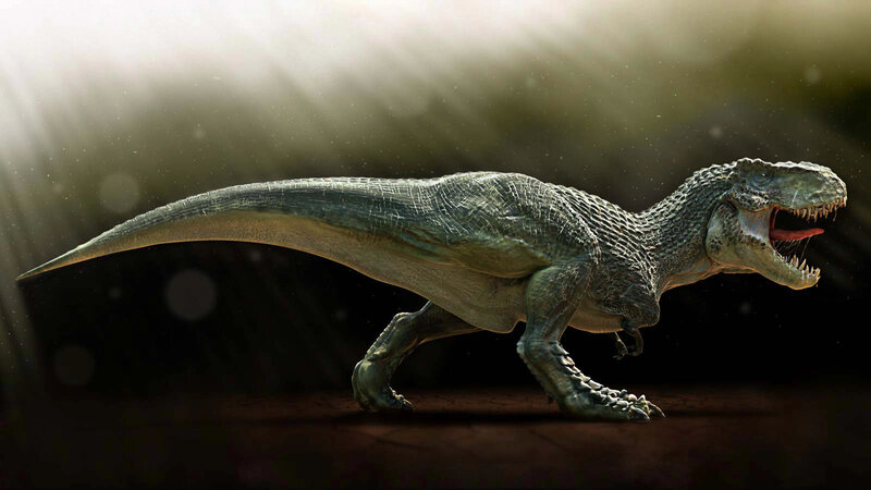 Tyrannosaurus rex in sunlight