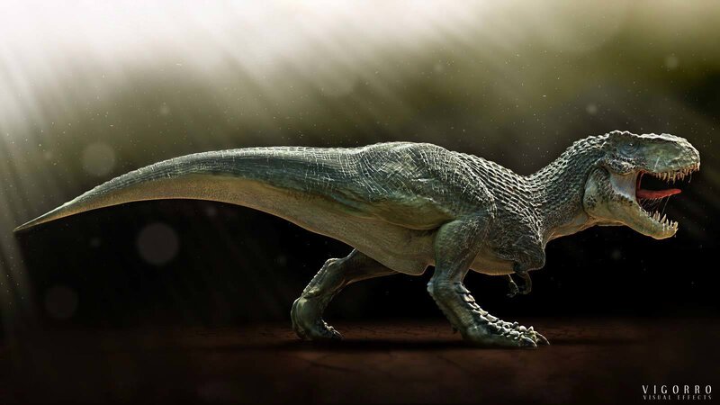 Tyrannosaurus rex in sunlight