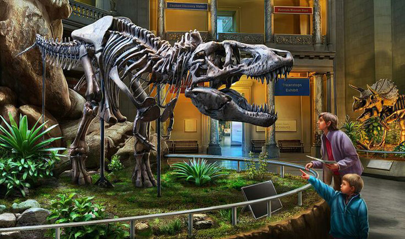 Tyrannosaurus Rex Skeleton — Green