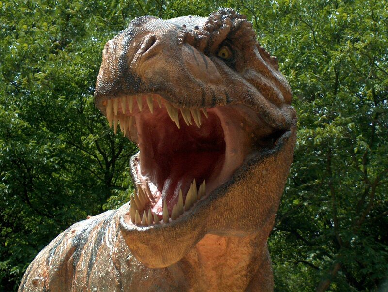 Tyrannosaurus Rex Statue — Brown