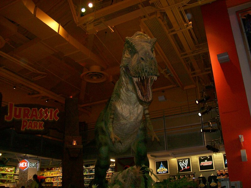 Tyrannosaurus Rex Statue — Green, Dramatic