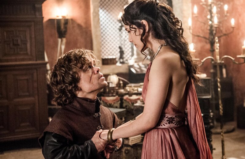 Tyrion and Shae in a tense moment