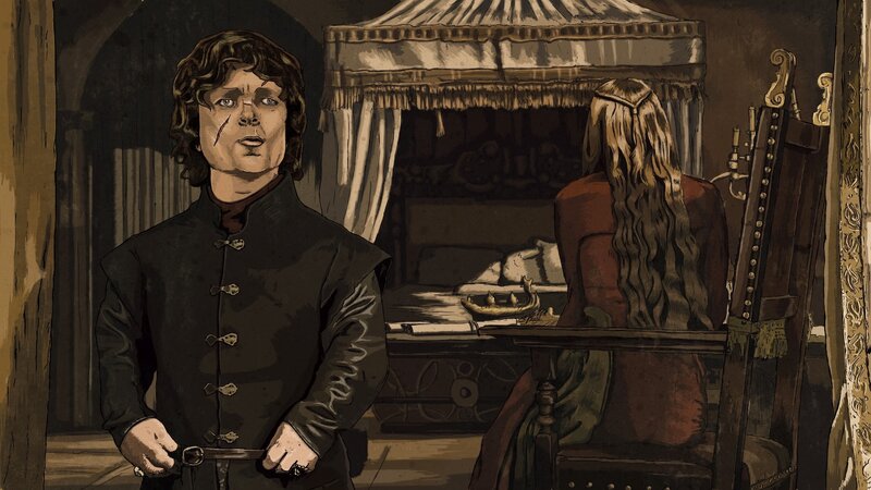 Tyrion Lannister in a bedroom