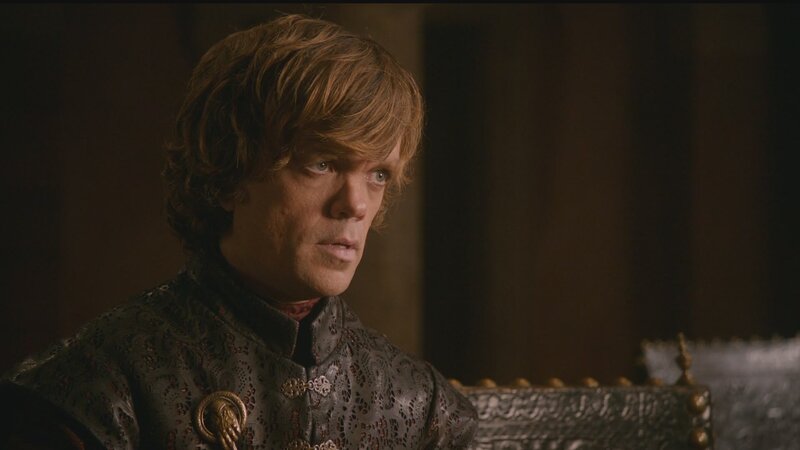 Tyrion Lannister in a throne room