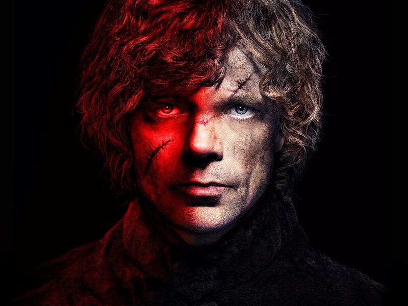 Tyrion Lannister with scar