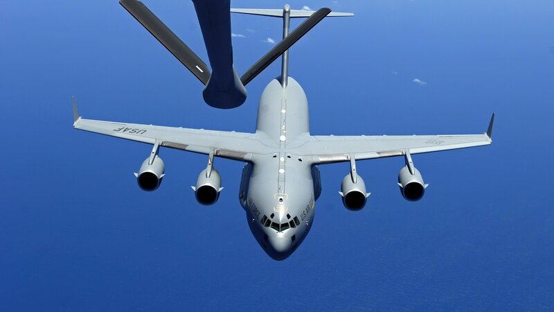 U.S. Air Force Aircraft — Blue, Calm