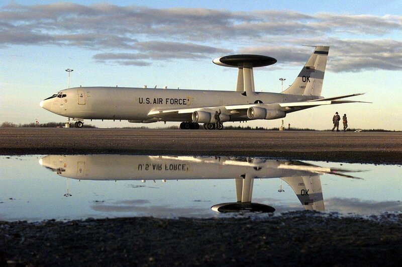 U.S. Air Force Aircraft — Gray, Calm, Sunset