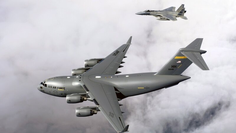 U.S. Air Force Aircraft — Gray, Dramatic, Photograph, Fighter Jet