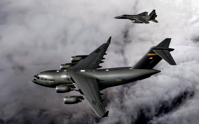 U.S. Air Force Aircraft — Gray, Dramatic, Photograph