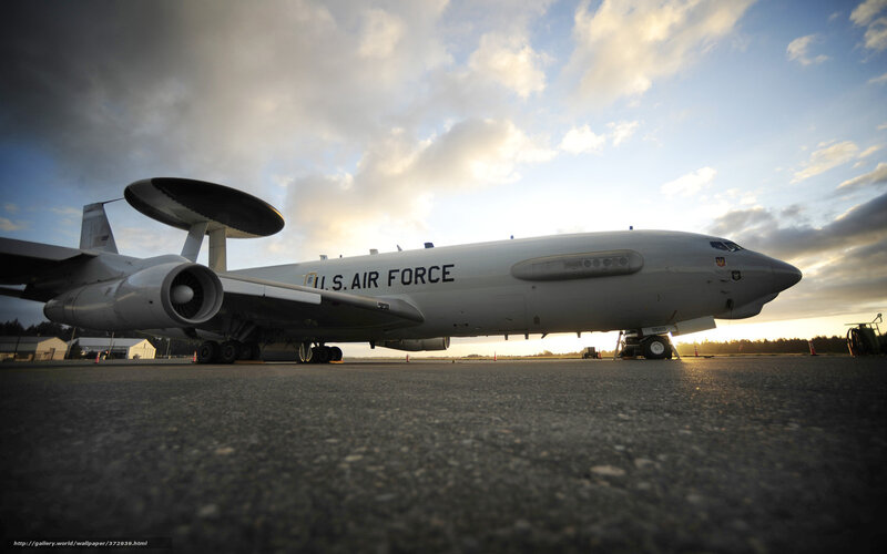 U.S. Air Force Aircraft — Gray, Dramatic, Sunset