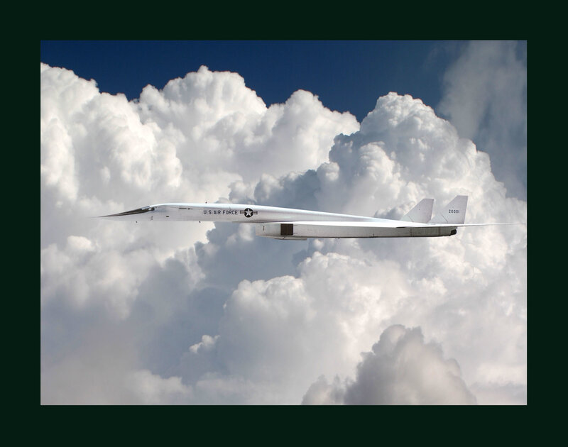U.S. Air Force aircraft in clouds