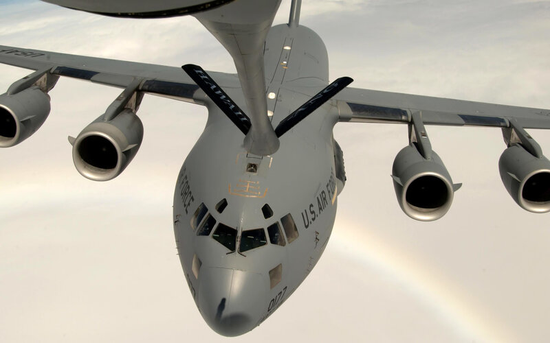 U.S. Air Force aircraft in flight