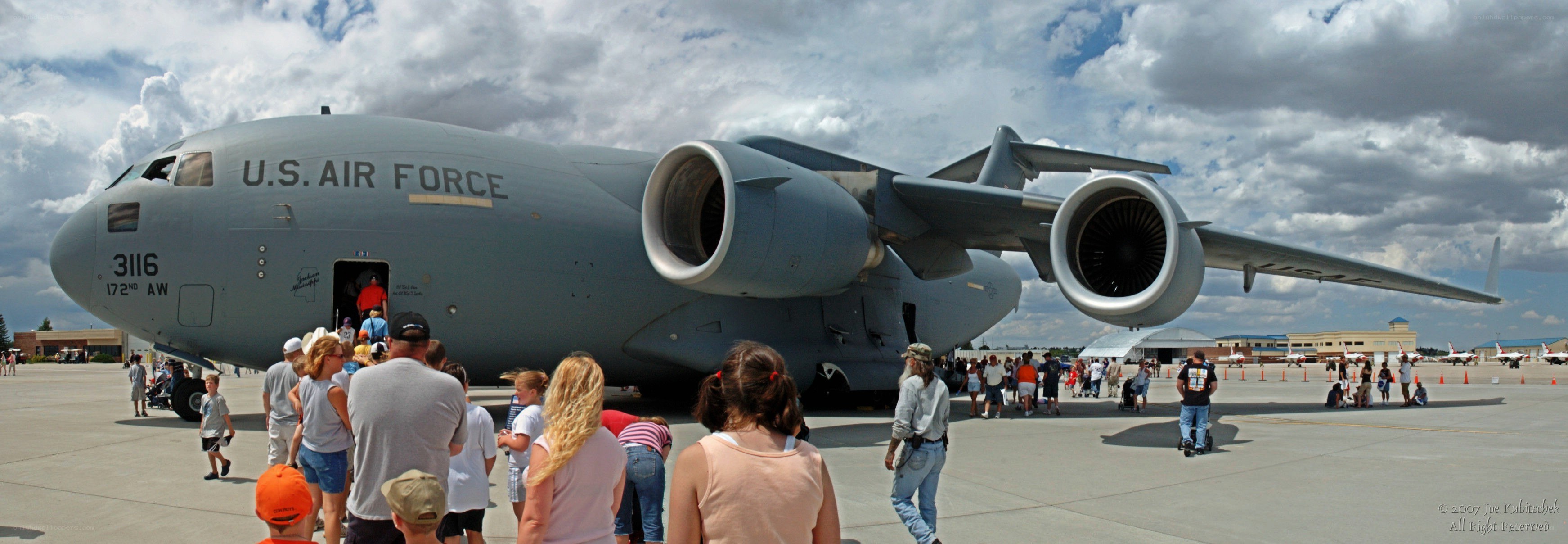 U.S. Air Force aircraft on display