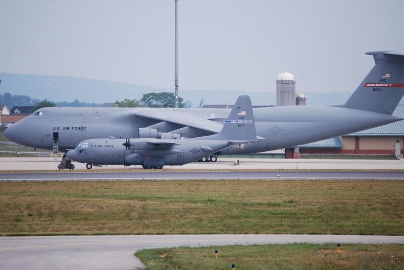 U.S. Air Force aircraft on tarmac