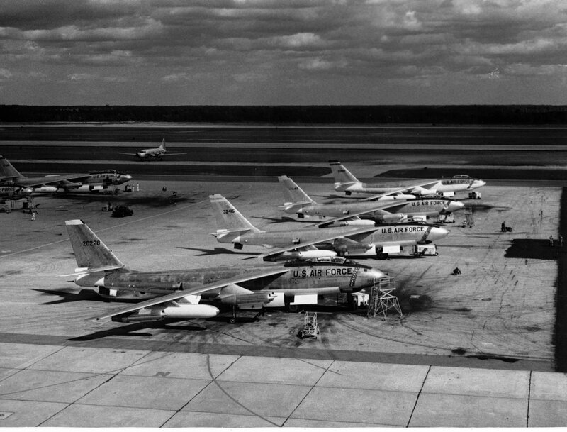 U.S. Air Force bombers on tarmac