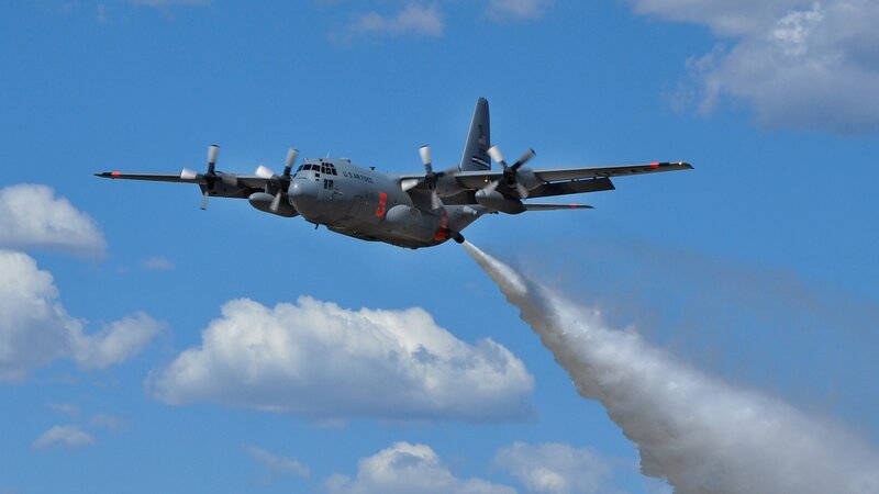 U.S. Air Force C-130 Aircraft — Blue