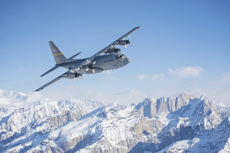 U.S. Air Force C-130 — Gray, Dramatic