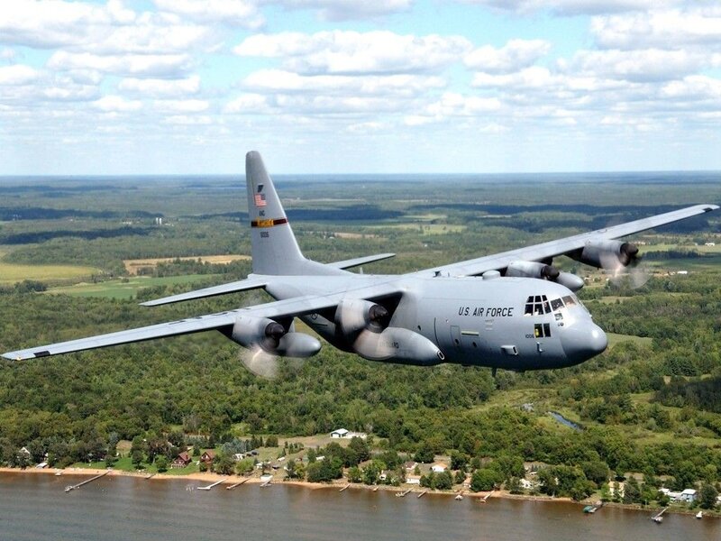 U.S. Air Force C-130 Hercules in flight