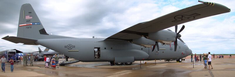 U.S. Air Force C-130 Hercules on display