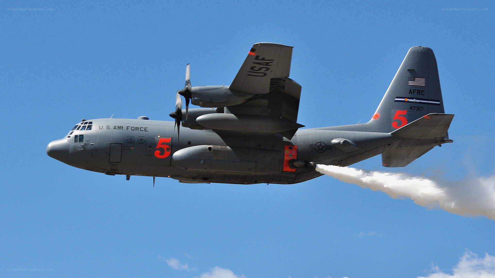 U.S. Air Force C-130 in flight