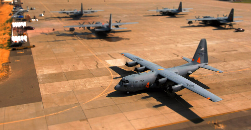 U.S. Air Force C-130 on tarmac