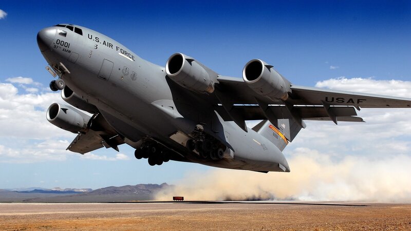 U.S. Air Force C-17 — Gray, Dramatic, Afternoon, Photograph