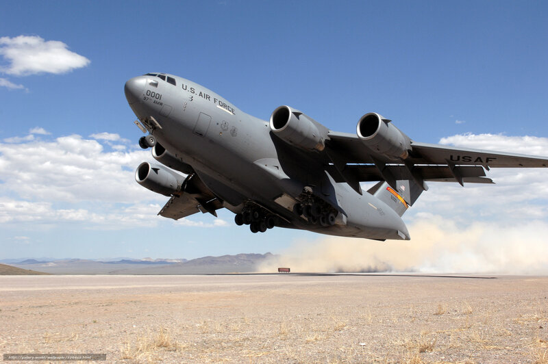 U.S. Air Force C-17 — Gray, Dramatic