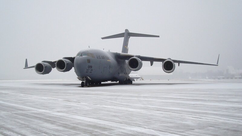 U.S. Air Force C-17 — Gray, Overcast