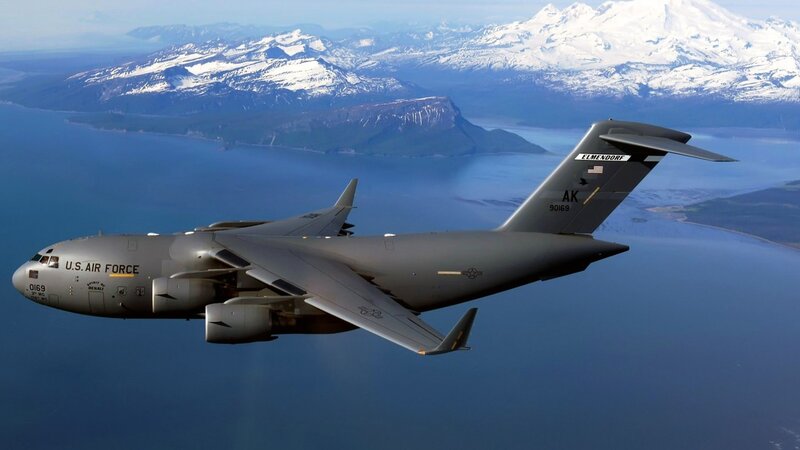 U.S. Air Force C-17 — Gray, Serene, Afternoon