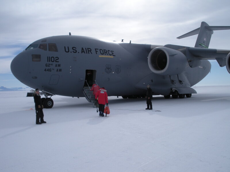 U.S. Air Force C-17 in Antarctica