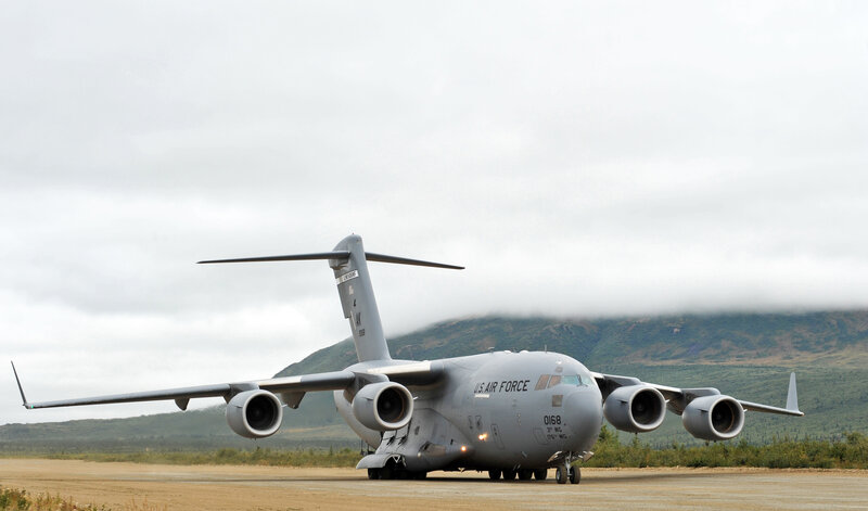 U.S. Air Force C-17 on runway