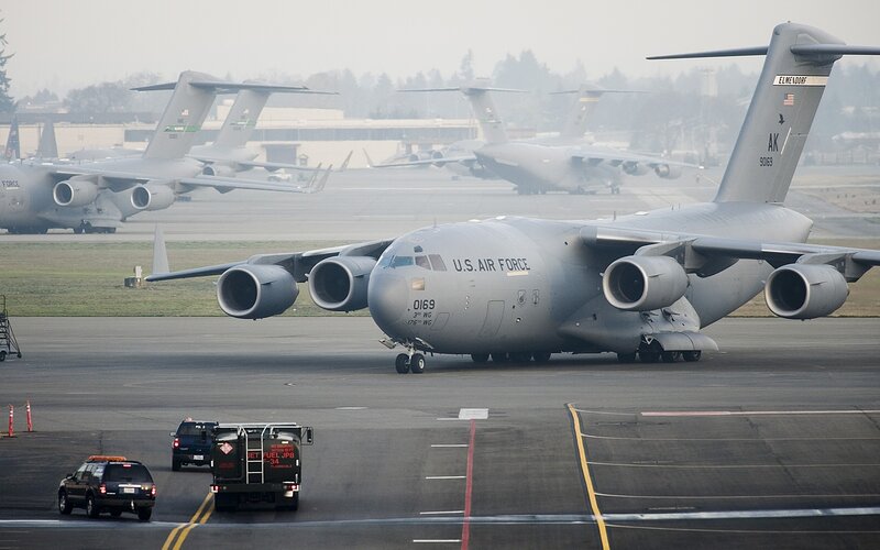 U.S. Air Force C-17 on tarmac