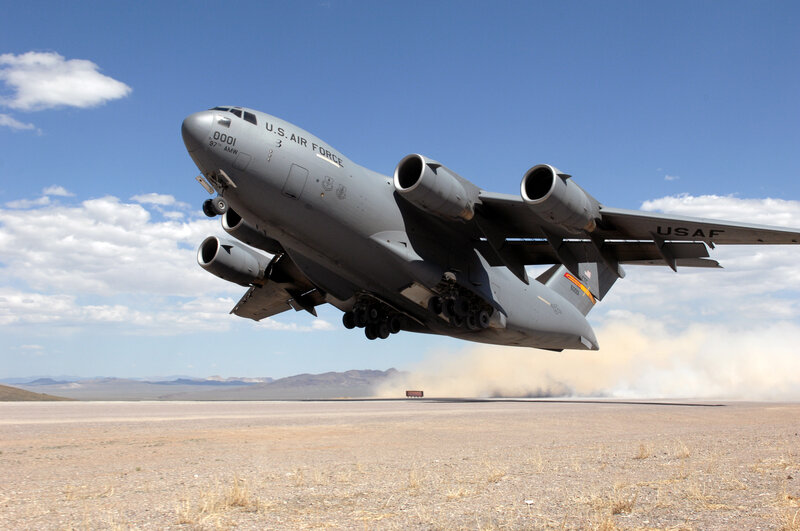 U.S. Air Force C-17 taking off