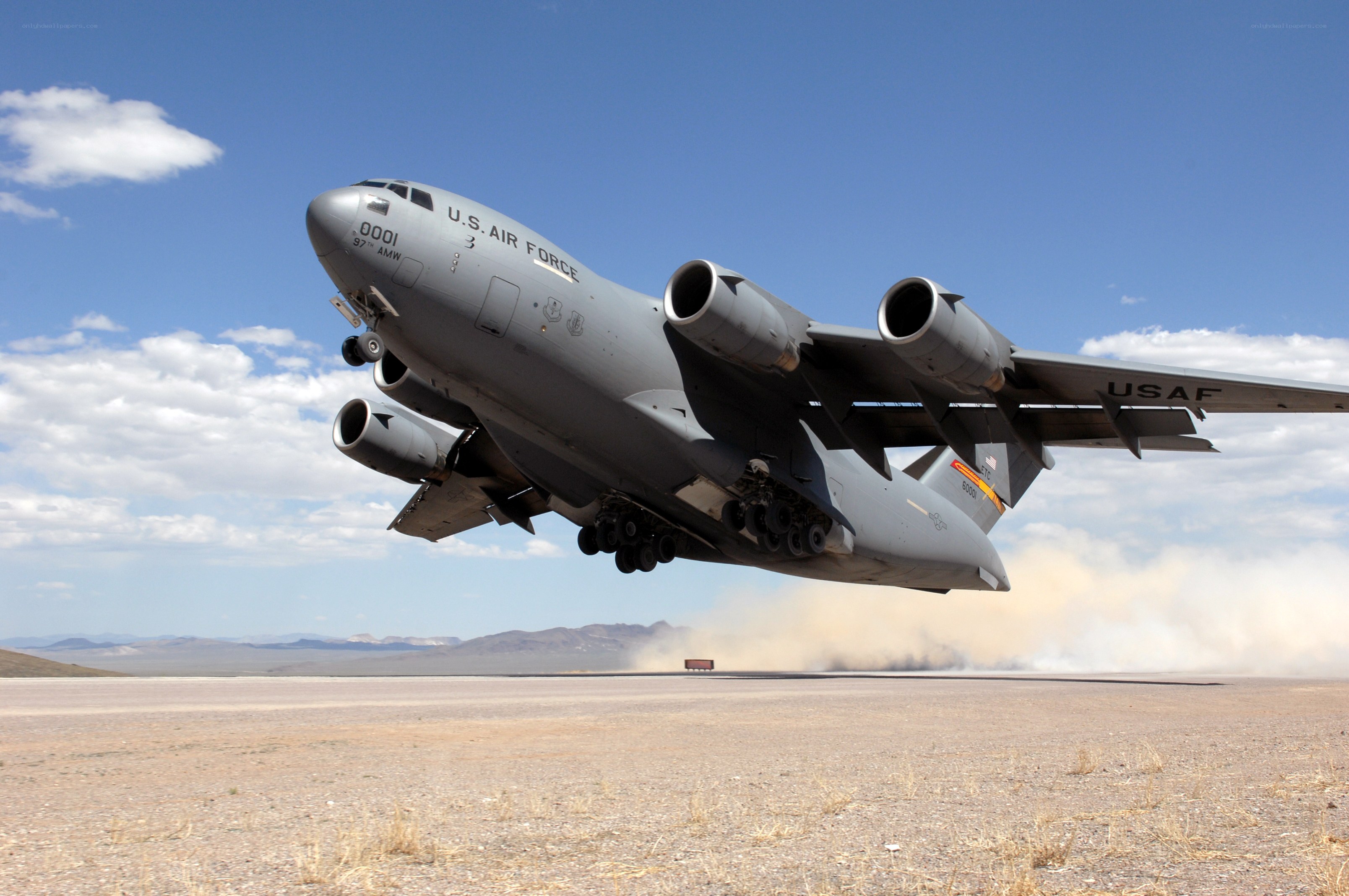 U.S. Air Force C-17 taking off